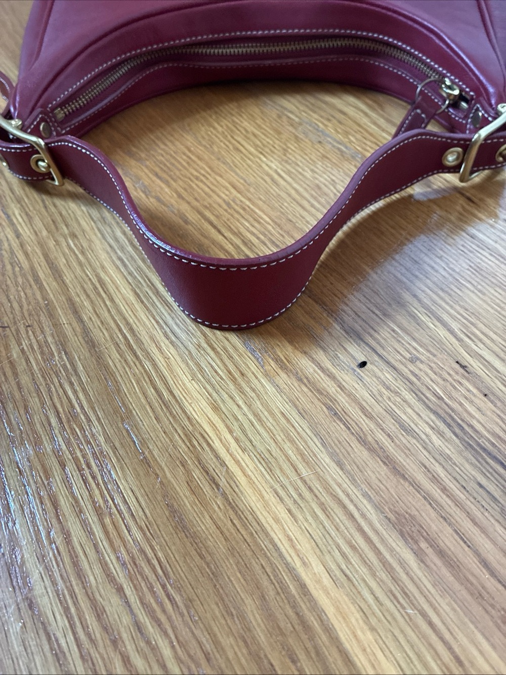 Coach vintage Legacy West Zoe J23 -9342 shoulder bag leather red - Picture 4 of 9